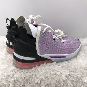 Nike Basketball Shoes Mens 8 US Lebron XVIII Multi‎ Color Chlorine Blue Athletic